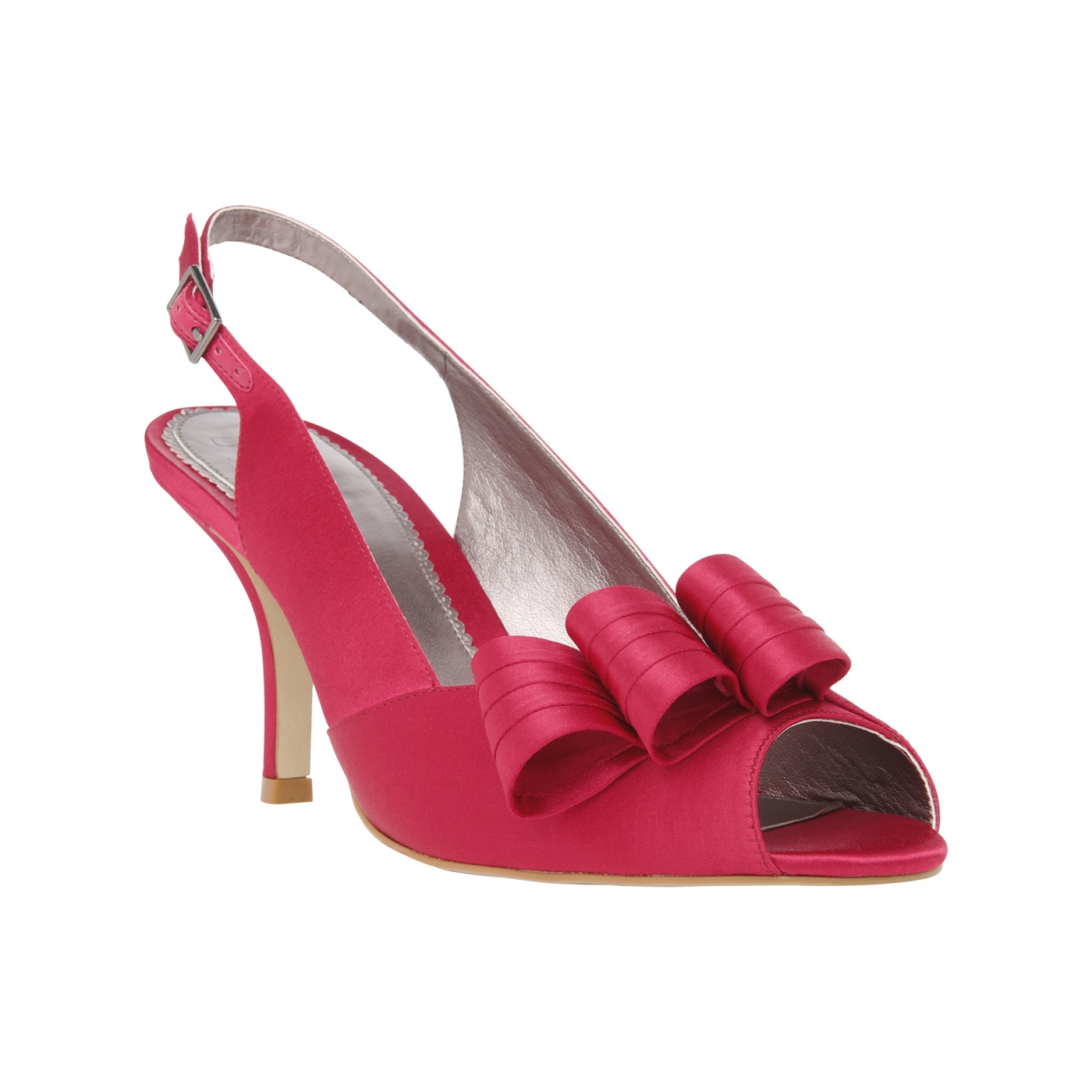 Phase Eight Raspberry Yasmin Slingback Shoes