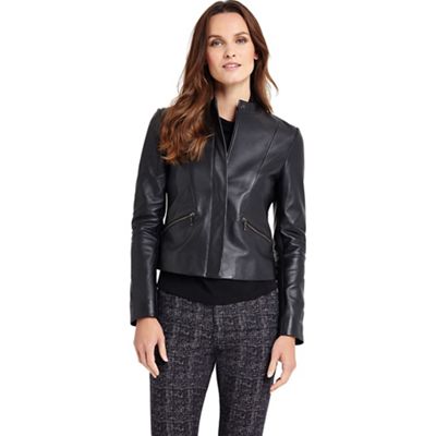 Phase Eight Michelle Leather Jacket | Debenhams