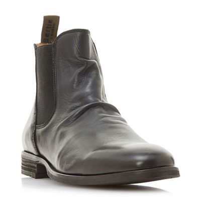 bertie black leather boots