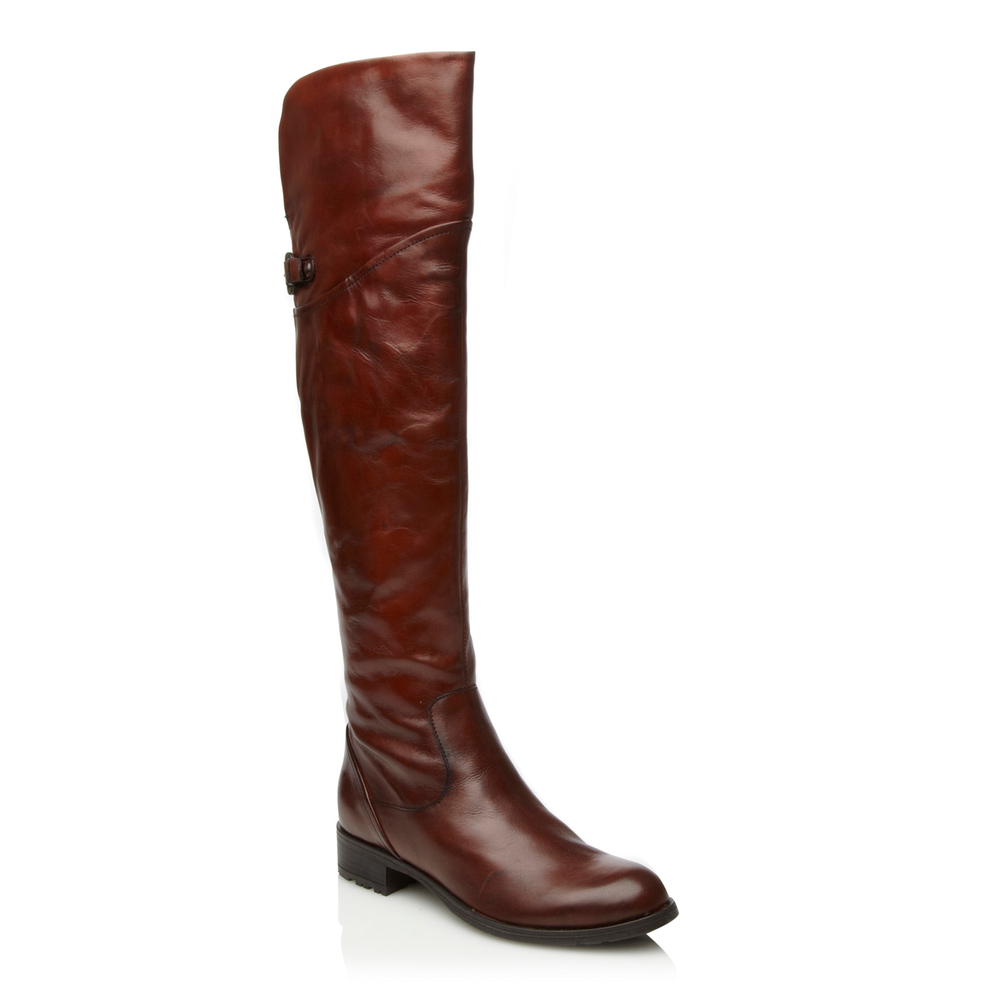 Dune Dune tan totton over the knee leather riding boots