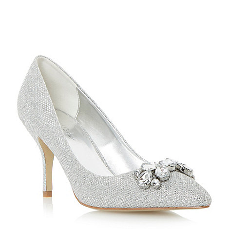 Roland Cartier Metallic jewel embellished pointed toe court shoe- at ...
