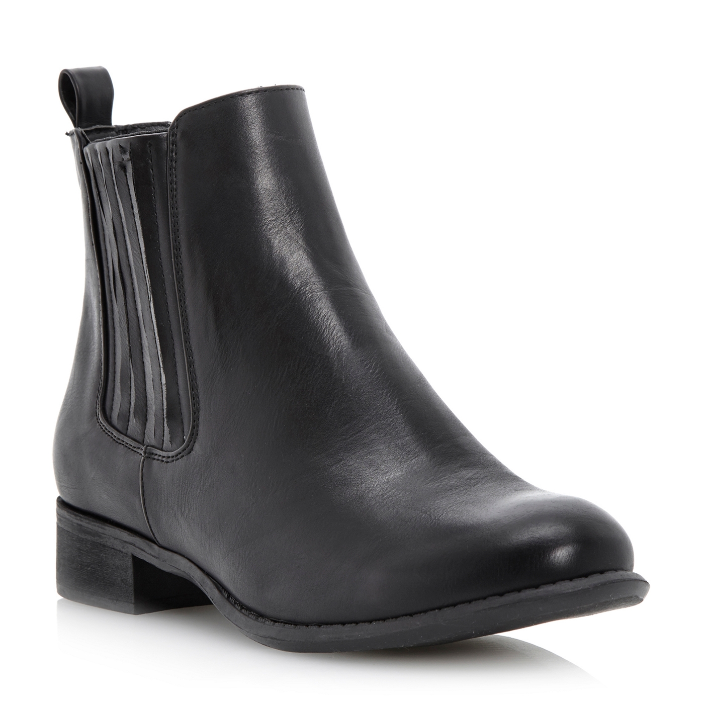 Roberto Vianni Black prunella side gusset chelsea boots