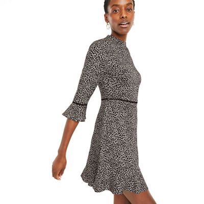 High Neck Skater Dress