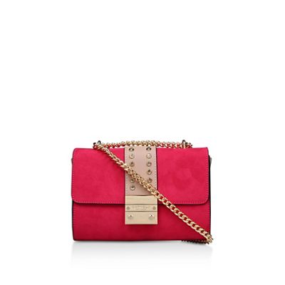 carvela pink cross body bag