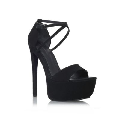 kg by kurt geiger chunky trainer in black