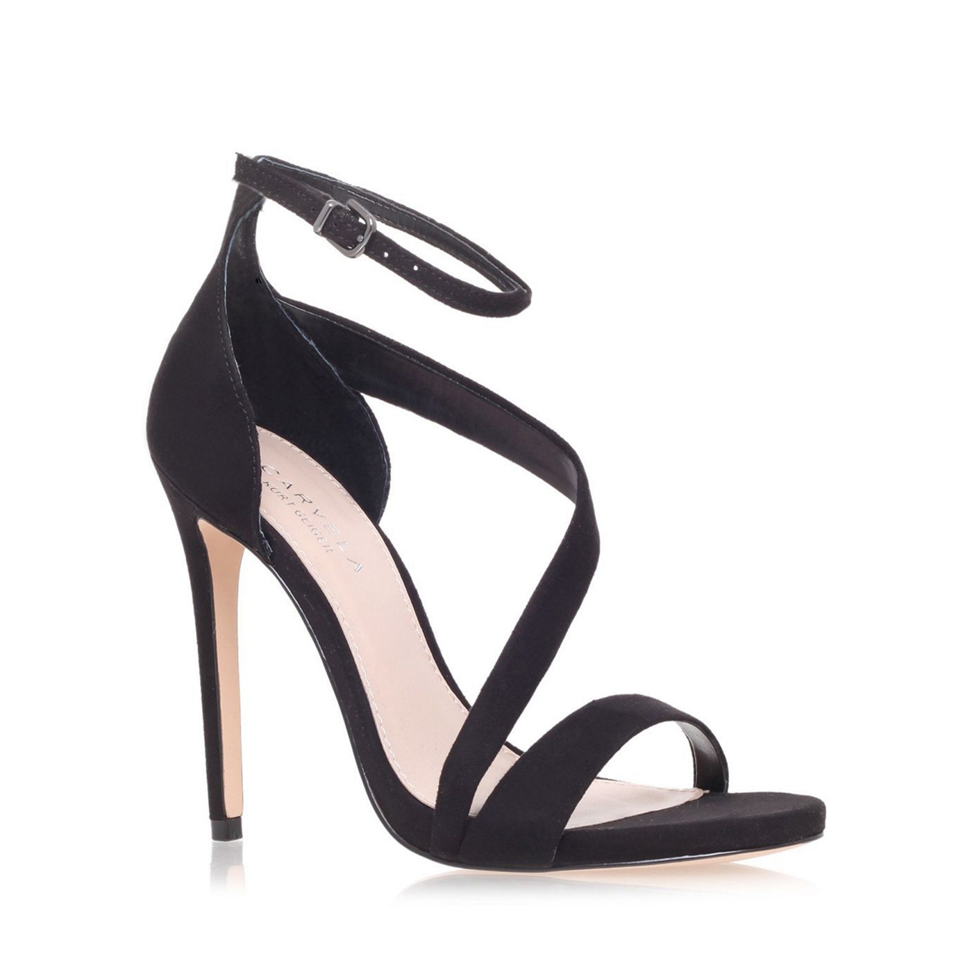 Carvela Black gosh mid heel sandals