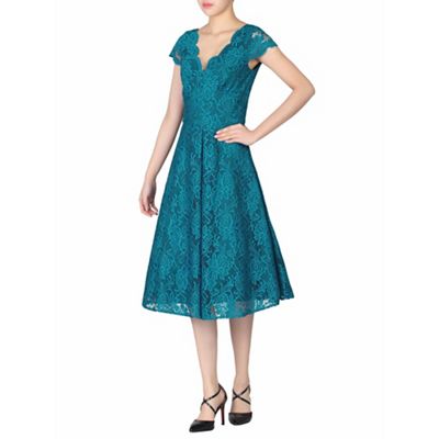 lace dress debenhams flare moi jolie sleeves dresses cap