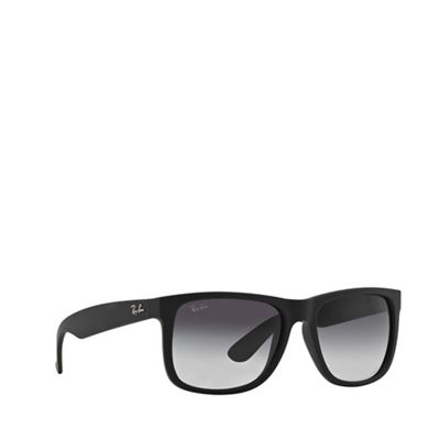 Ray-Ban Black 'Justin' RB4165 rectangle sunglasses | Debenhams