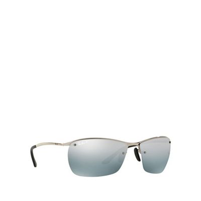 Ray-Ban Silver RB3544 square sunglasses | Debenhams