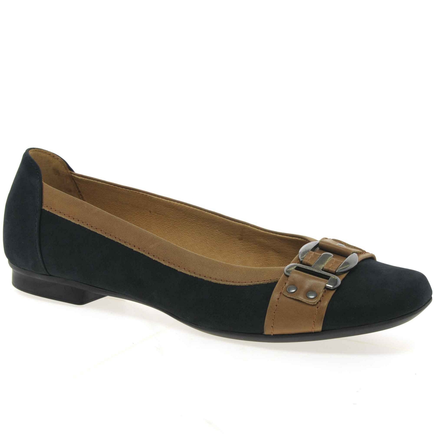 Gabor Navy Montana ballet pumps