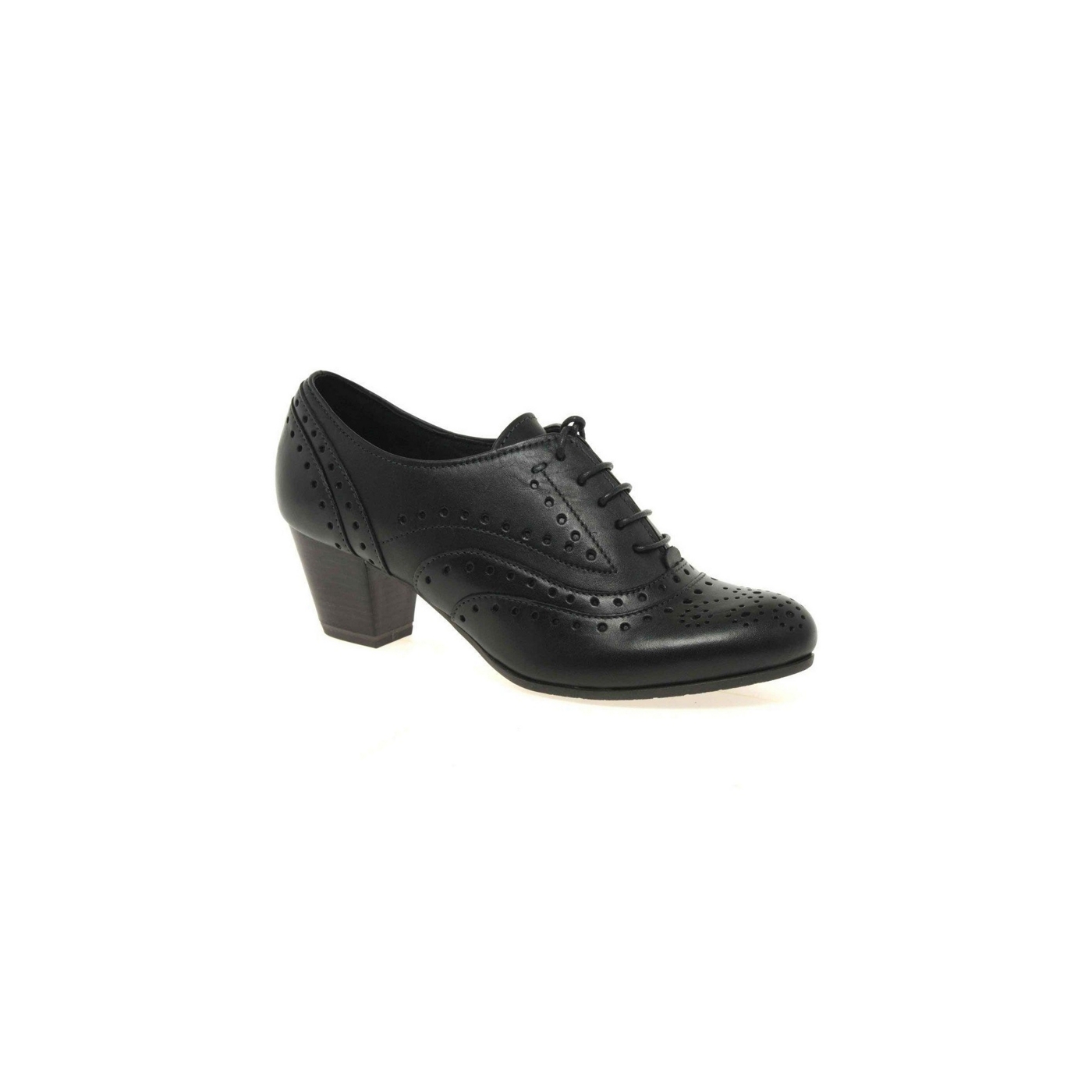 Marco Tozzi Black jackie womens high cut court shoes