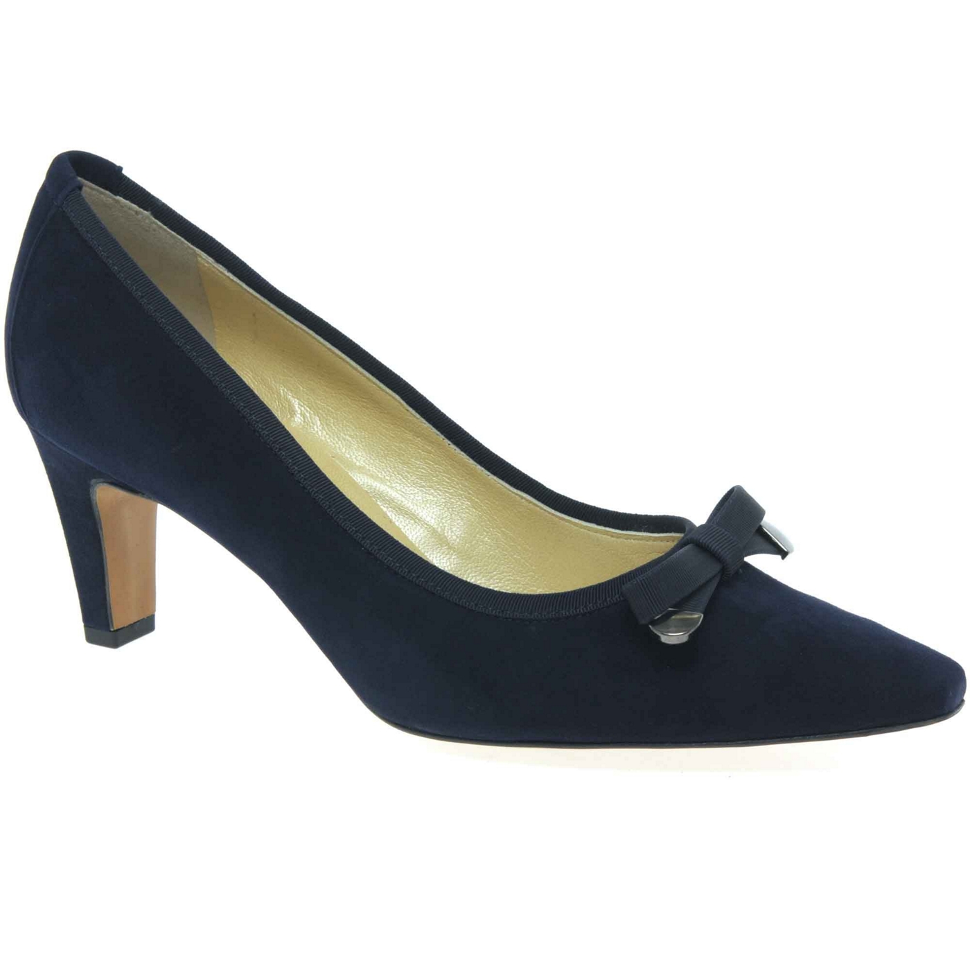 Peter Kaiser Navy Maira Womens Suede Dress Court Shoes