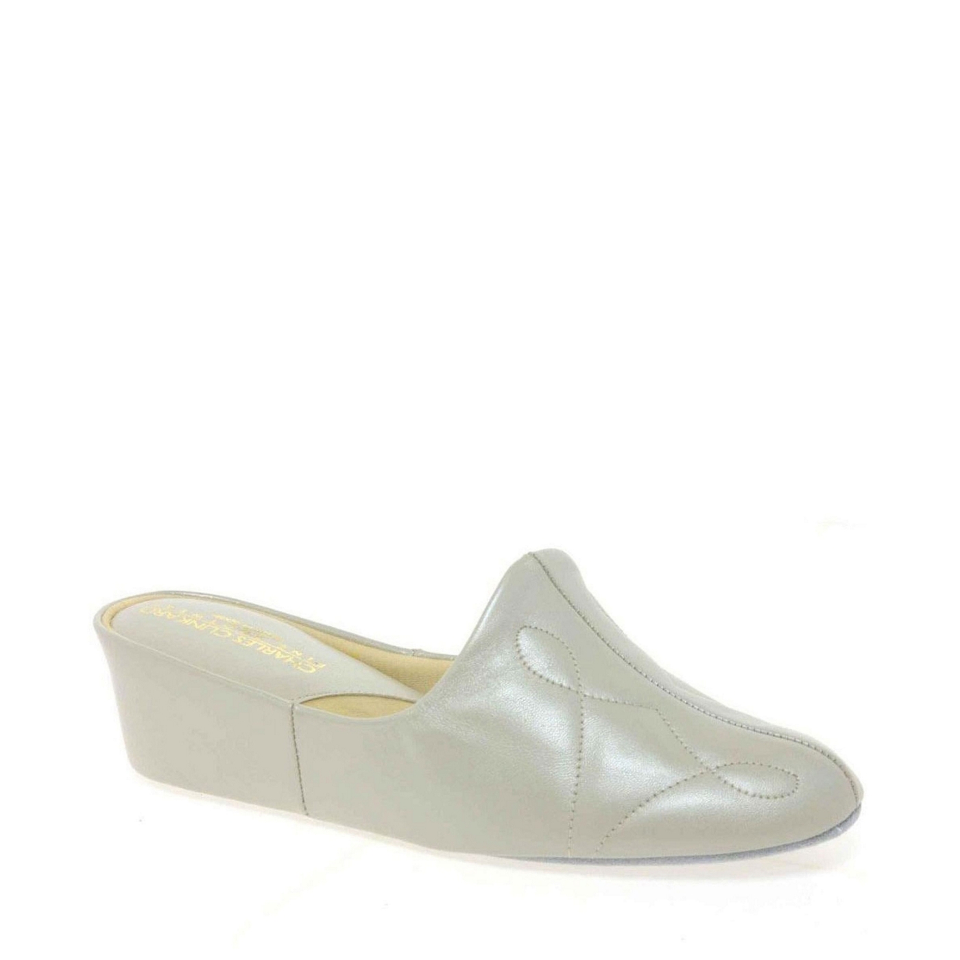 Relax Cream Dulcie Leather Slippers