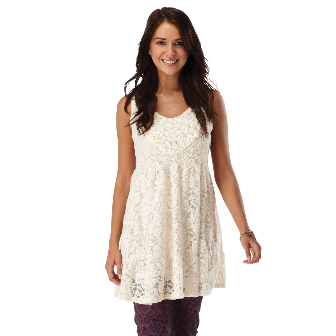 Joe Browns Cream victorian lace tunic