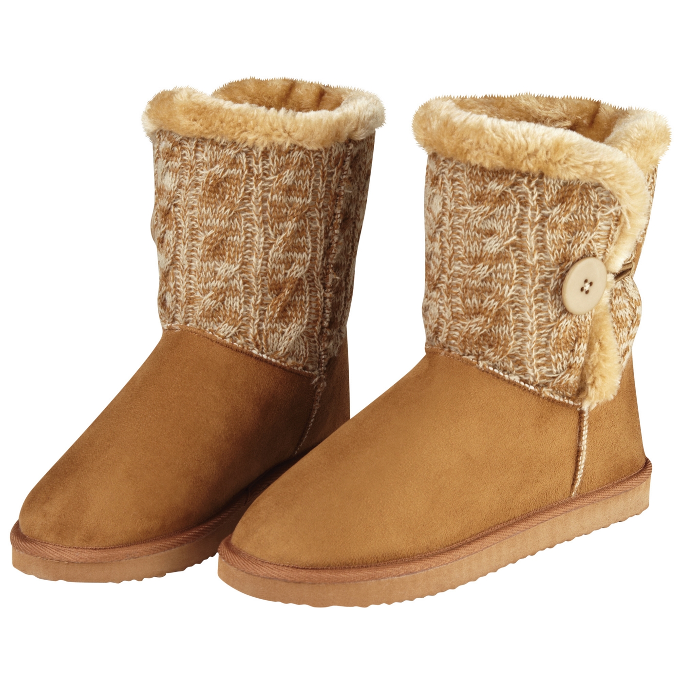 Joe Browns Tan cosy knit boots