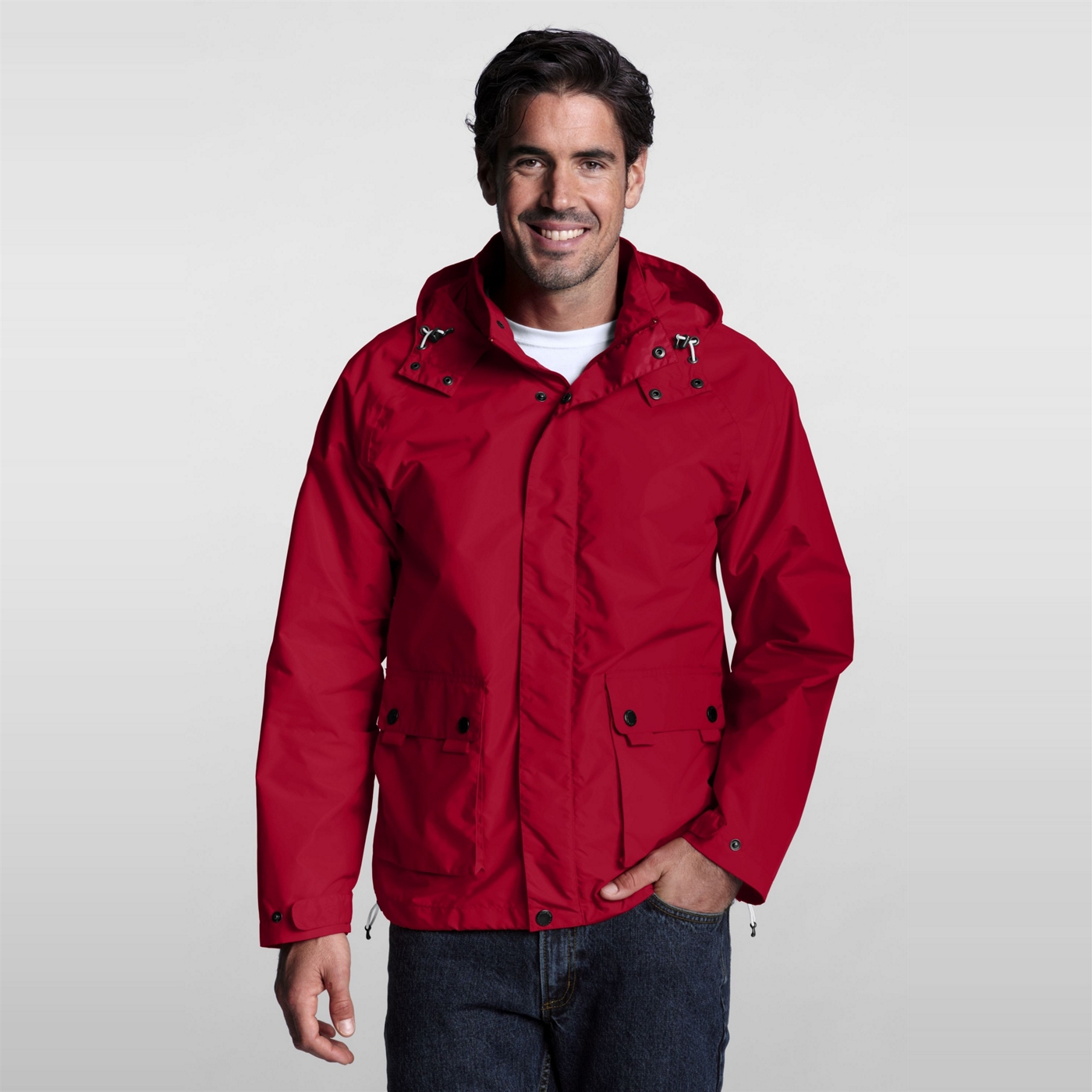 Lands End Red windbreaker