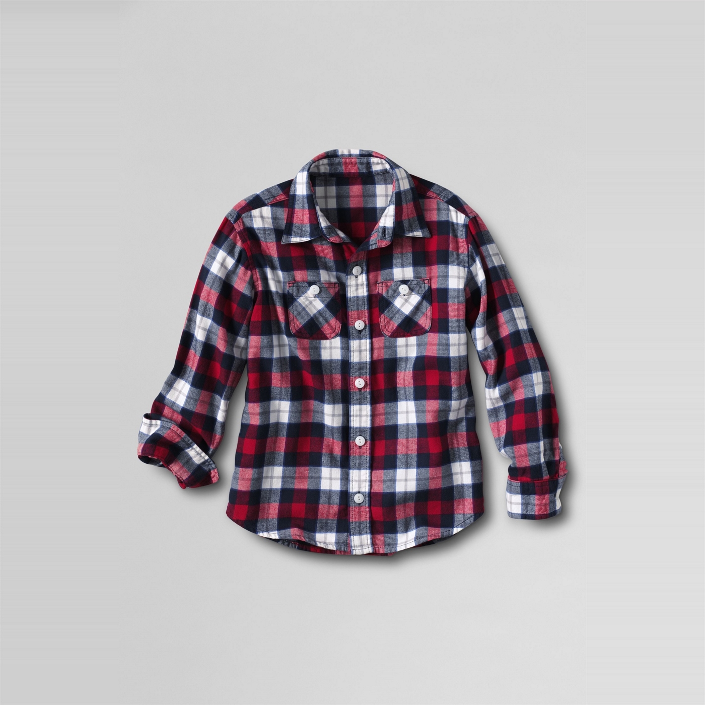 Lands End boys plaid flannel shirt