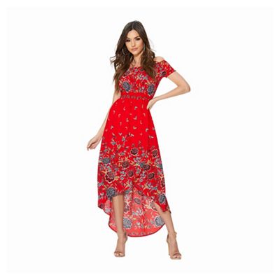 quiz floral wrap dress