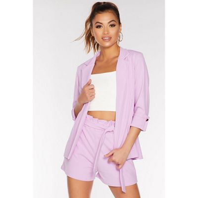 quiz pink blazer and shorts