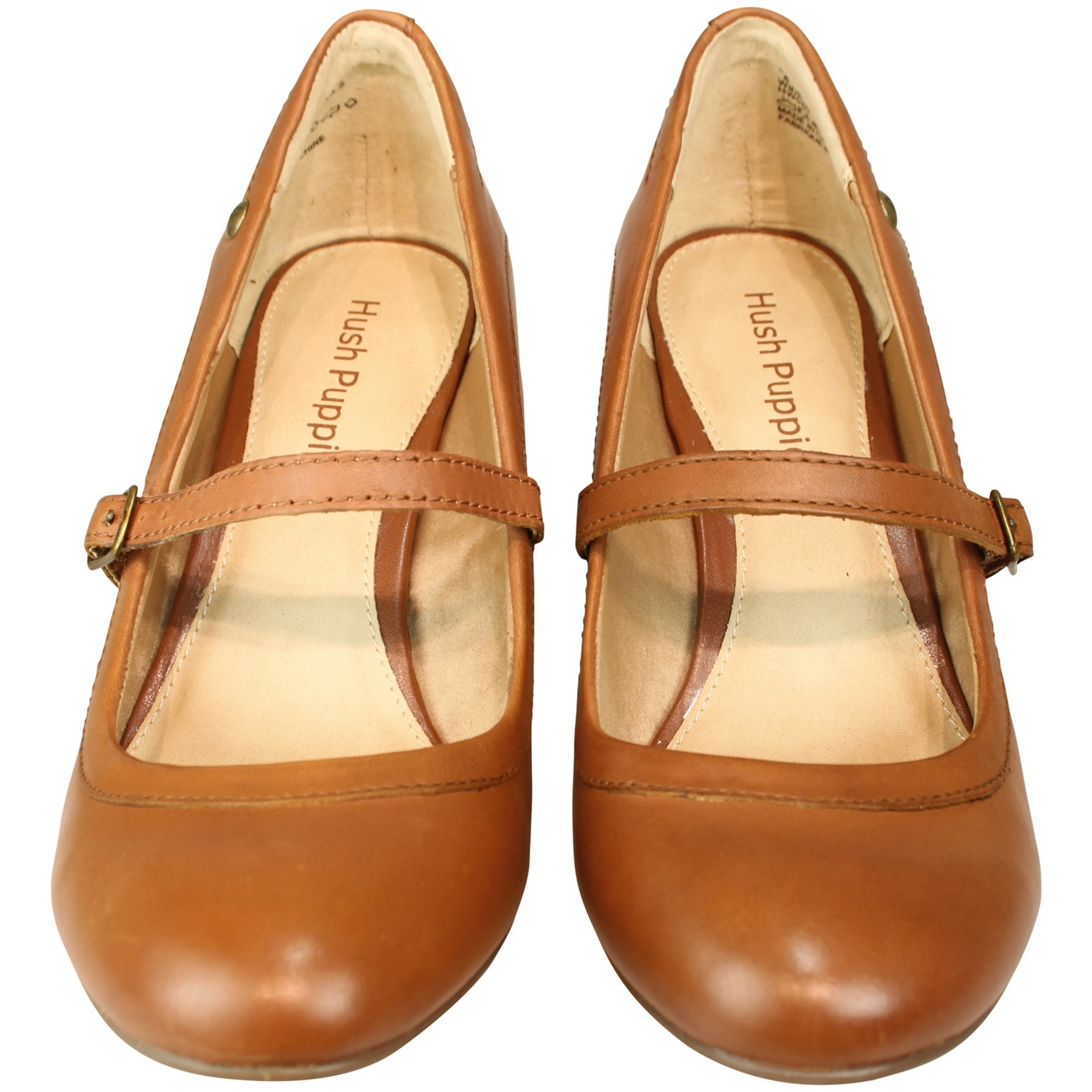 Hush Puppies Womens tan Sisany mary jane court shoes