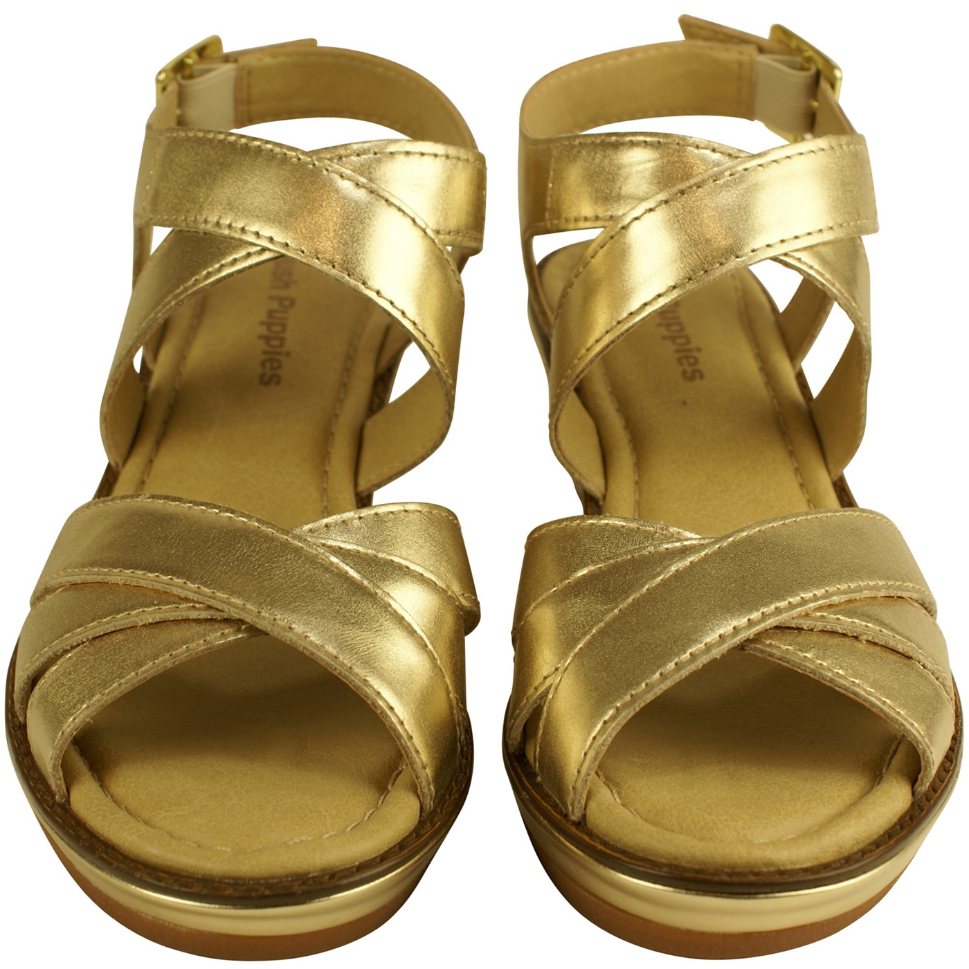 Hush Puppies Womens gold Roux X Band sandals