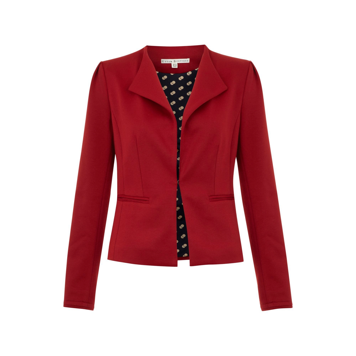 Uttam Boutique Red Ponte jacket