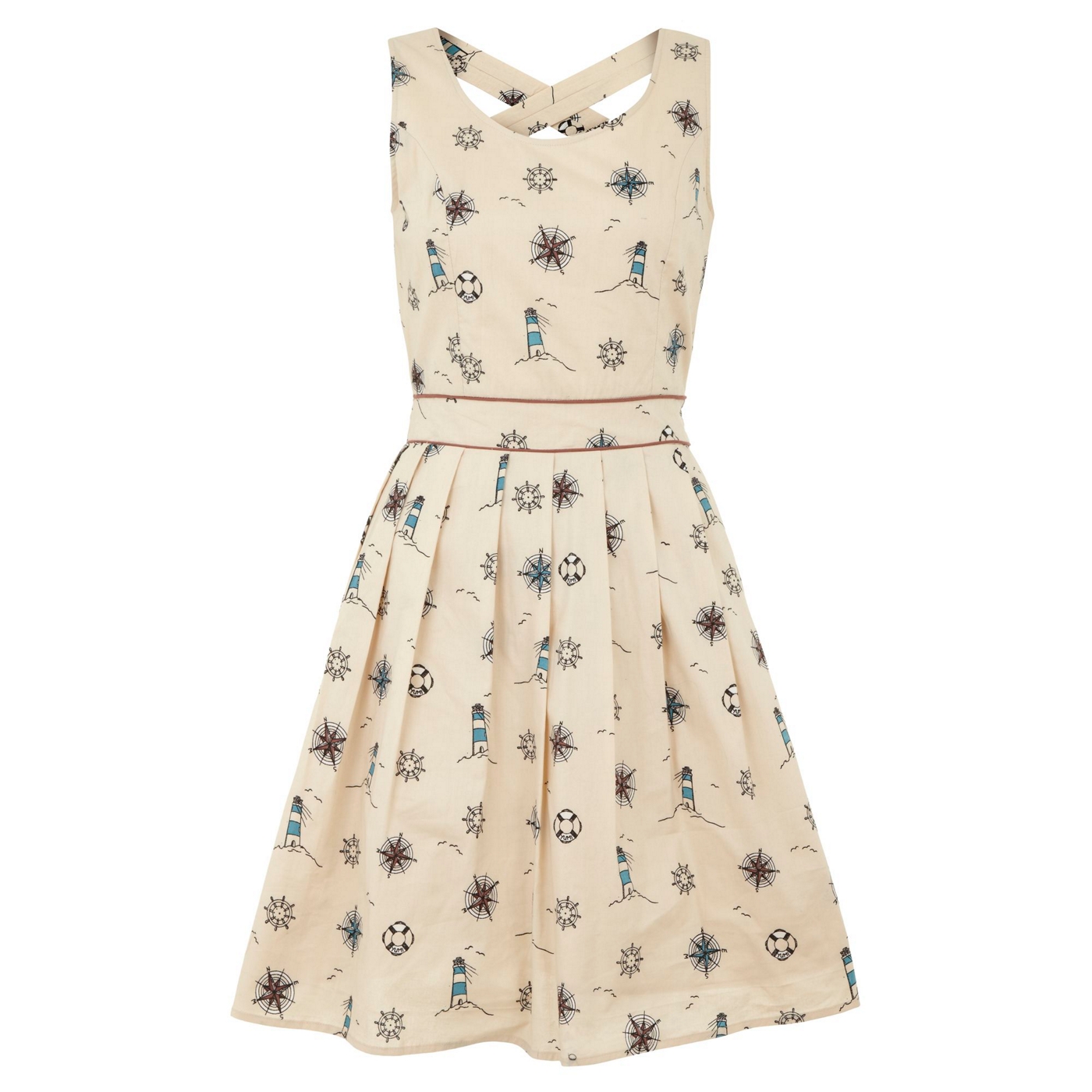 Yumi Cream Lighthouse dress