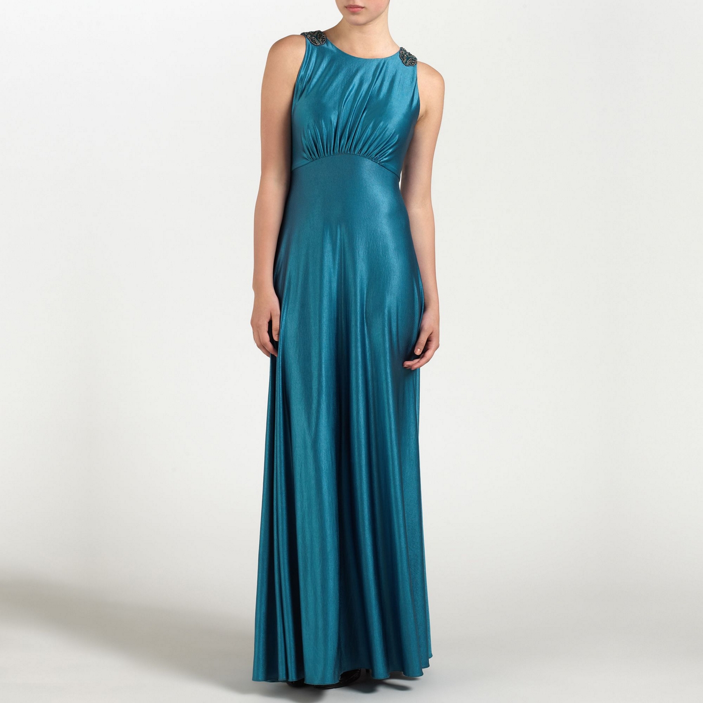 Ariella London Teal Harper Jersey long dress