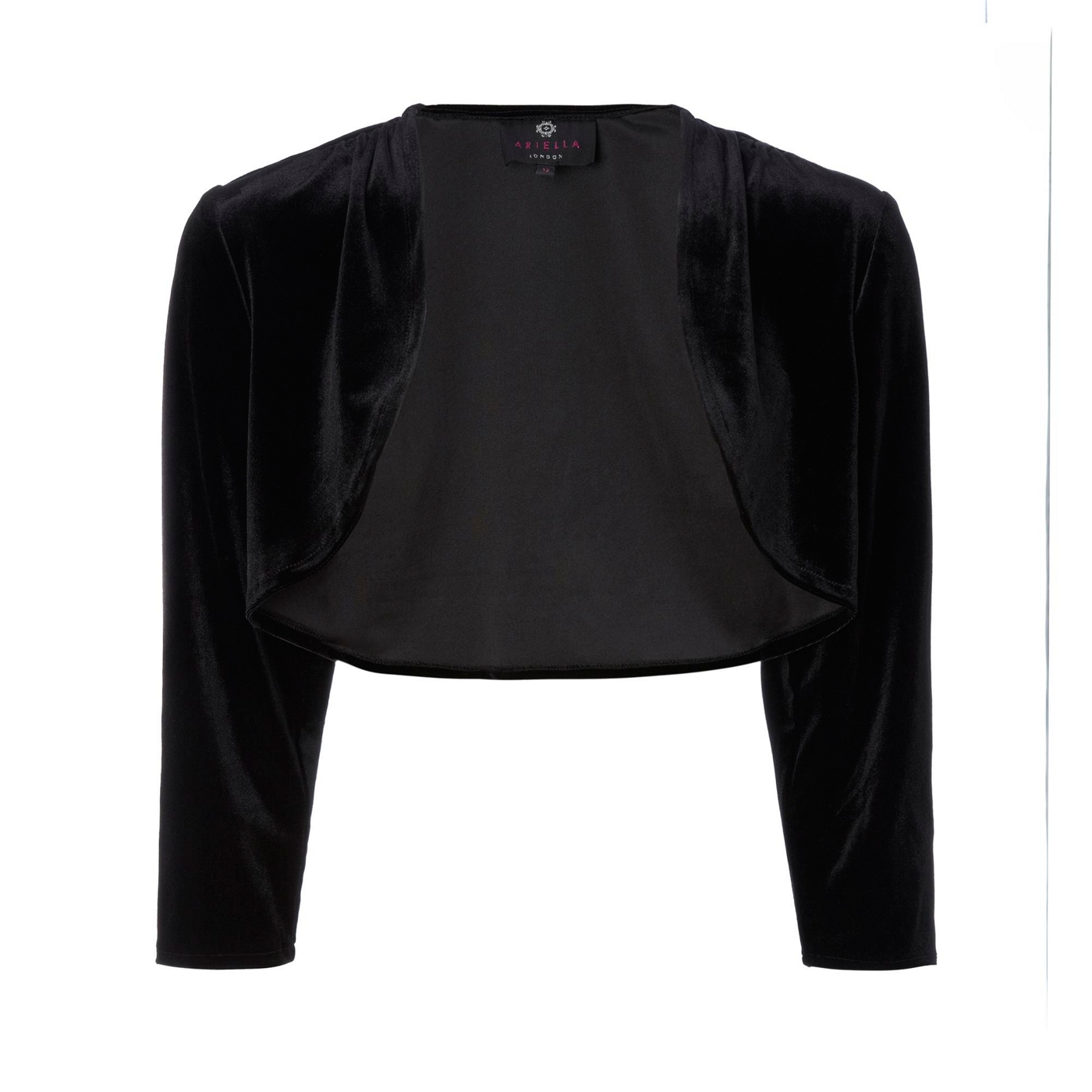 Ariella London Black Ruby Velvet Bolero