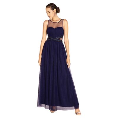 Little Mistress Katie jewel waist maxi prom  dress  Debenhams 