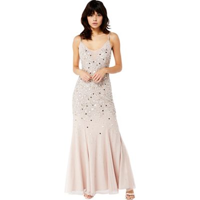 gracella embellished halter dress