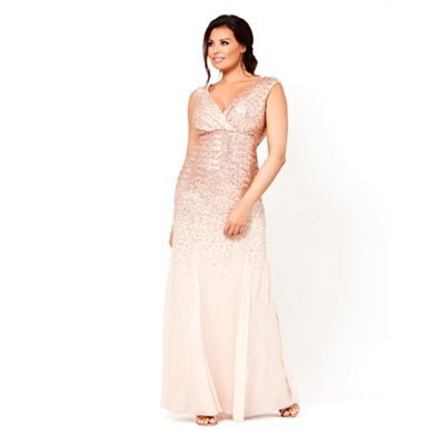 sistaglam loves jessica rose v neck maxi dress