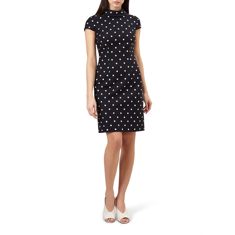 Hobbs - Blue Spotted 'Liana' Shift Dress Review